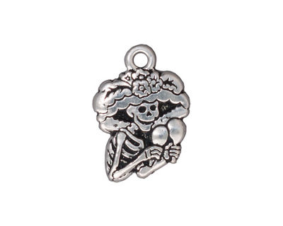 TierraCast Antique Silver (plated) Catrina 16x23mm