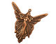 Stampt Antique Copper (plated) Madame Butterfly Pendant 30x30mm