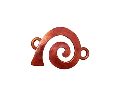 Patricia Healey Copper Right Wide Spiral Link 23x16mm