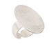 Silver (plated) Adjustable Oval Ring 31x23mm