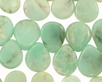 Chrysoprase Flat Teardrop 10-15x11-19mm