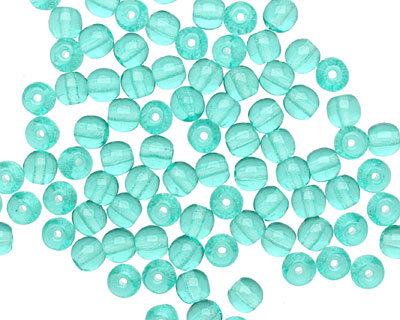 Czech Glass Cool Mint Green Round 4mm