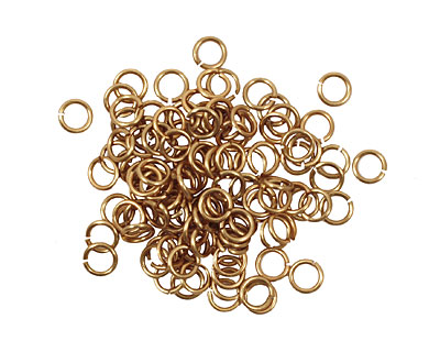 Artistic Wire Non-Tarnish Brass Chain Maille Jump Ring 3.57mm, 20 gauge