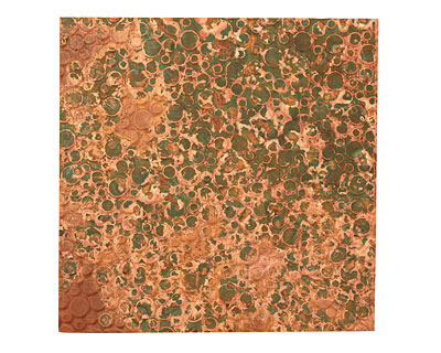 Lillypilly Verde Pebbles Embossed Patina Copper Sheet 3