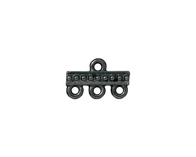 TierraCast Gunmetal Beaded 3-1 Link 15x9mm