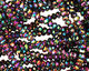 Metallic Peacock Crystal Faceted Rondelle 3mm