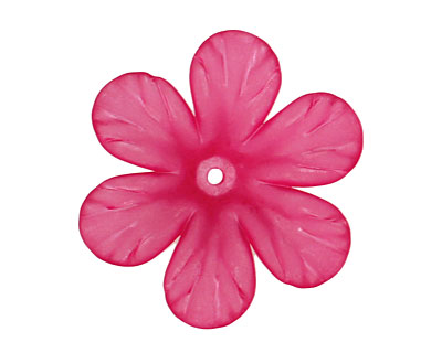 Lucite Plumeria Clematis Flower 8x30mm