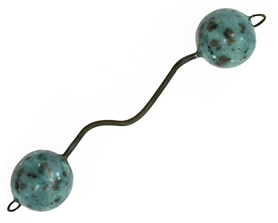Jangles Ceramic Turquoise Wavy Link 56-67x11-12mm