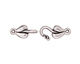 TierraCast Antique Silver (plated) Leaf Hook & Eye Clasp 17x8mm, 15x7mm