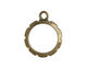 Artistic Wire Antique Brass Round Wrapper 20x24mm