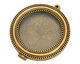 Nunn Design Antique Gold (plated) Large Beaded Locket 44mm