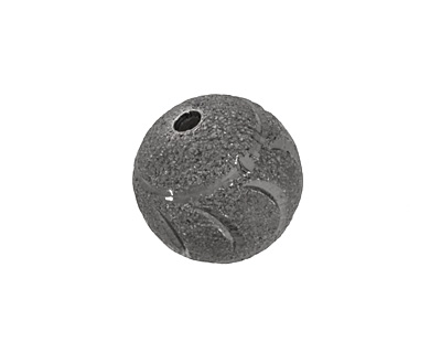 Gunmetal Crescent Moon Round 18mm
