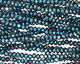 Metallic Teal Cosmos Crystal Faceted Rondelle 3mm