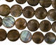 Labradorite Puff Coin 10mm