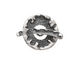 Saki Sterling Silver Molten Frame Toggle Clasp 21mm, 26mm bar