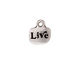 TierraCast Antique Silver (plated) Live Charm w/ Glue In 12x14mm