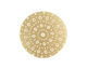 Lillypilly Gold Crochet Anodized Aluminum Disc 25mm, 22 gauge