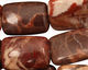 Red Conglomerate Jasper Thin Pillow 25x18mm