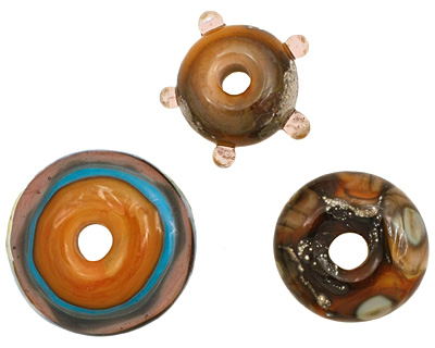 The BeadsNest Lampwork Glass Marmalade Set 7-8x15-21mm