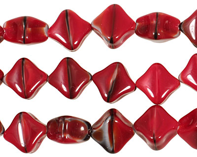 Czech Glass Pomegranate Organic Diamond 10mm