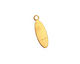 Brass Horse Eye Blank Charm 6x20mm
