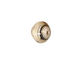 African Paper (ivory, w/gray & mustard) Bicone 12x13mm