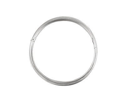 German Style Wire Silver (plated) Half Round 21 gauge, 4 meters