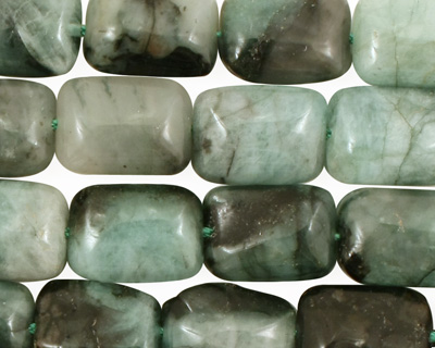Emerald (rough cut) Thin Pillow 13-14x10mm