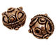 Antique Copper Round w/ Arcs & Roping 16mm
