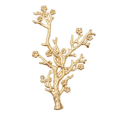 Ezel Findings Gold (plated) Coral Reef Link 43x27mm