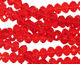 Siam Ruby Crystal Faceted Rondelle 6mm