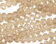 Sand Crystal Faceted Rondelle 6mm