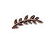 Nunn Design Antique Copper (plated) Left Leaf Toggle Bar 26x8mm