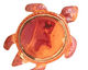 Patricia Healey Copper Turtle Bezel Pendant 50x64mm