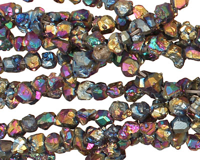 Titanium Druzy Nugget 2-6x4-6mm
