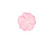 Matte Rose Lucite Buttercup Flower 4x14mm