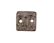 Earthenwood Studio Ceramic Pewter Small Square Keys Link 19mm