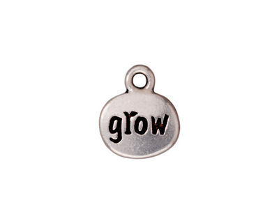 TierraCast Antique Silver (plated) Grow Charm w/ Glue In 13x15mm