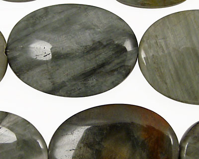 Eagle Eye Jasper Flat Oval 30x22mm