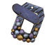 Poison Tree Polymer Clay Blue Confetti Toggle Clasp 25x20mm, 21mm bar