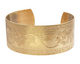 Brass Floral Vine Cuff 62x26mm
