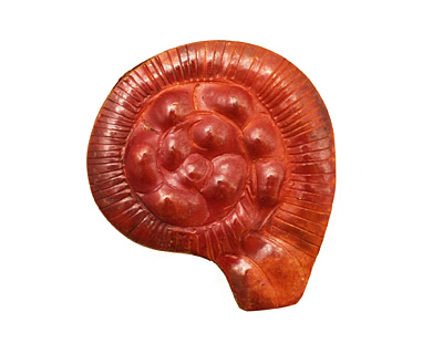 Patricia Healey Copper Double Sided Nautilus Shell Bead 30x26mm