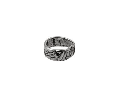 Rustic Charms Sterling Silver Love Slide 4x11mm