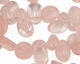 Rose Quartz Flat Polished Pebble Drop 6-12x11-16mm