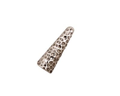 Antique Silver (plated) Small Dimpled Cone 17x6mm