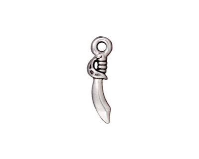 TierraCast Antique Silver (plated) Saber Charm 5x20mm