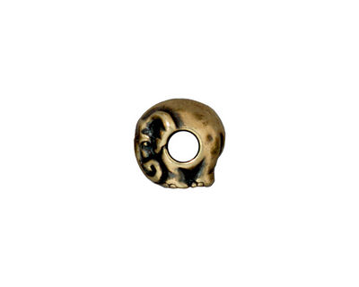 TierraCast Antique Brass (plated) Elephant Euro 9x11mm