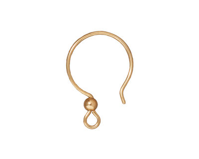 TierraCast Gold Filled Earwire Loop w/ 3mm Bead