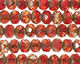 Czech Glass Fireside Fire Polished Rondelle 6x9mm