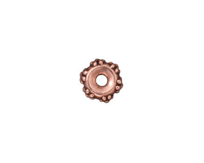 TierraCast Antique Copper (plated) Large Hole Flower Heishi 3x9mm